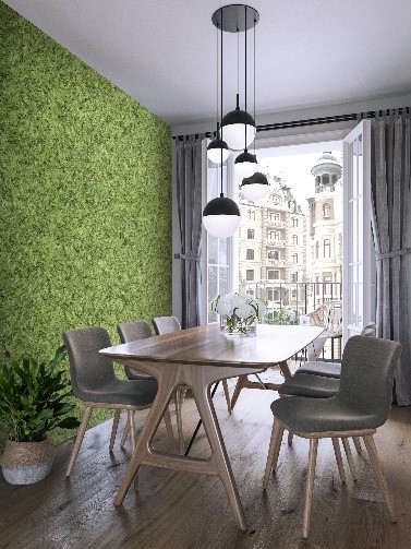 рідкі шпалери на кухні